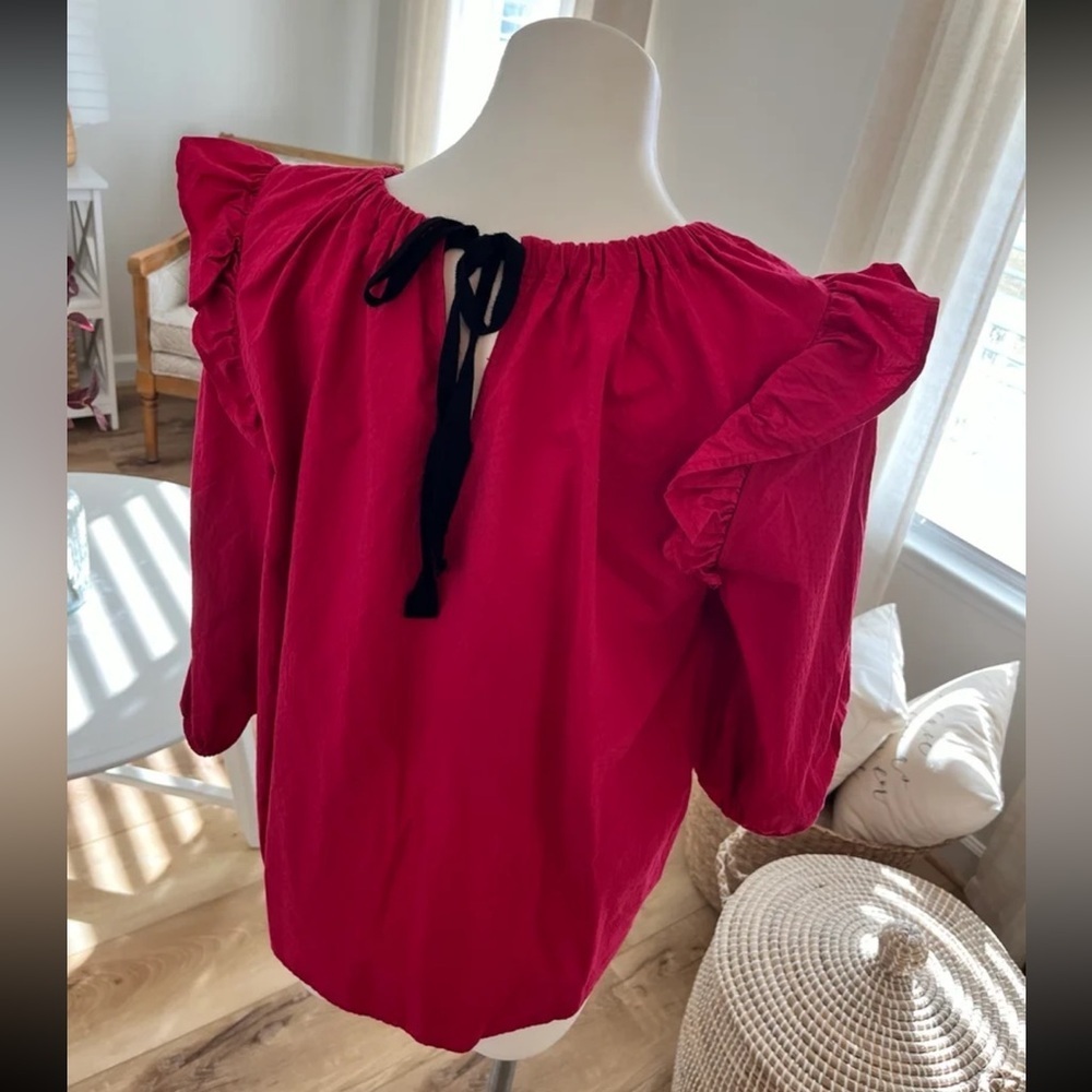 LOFT ruffle blouse - Picture 3 of 4